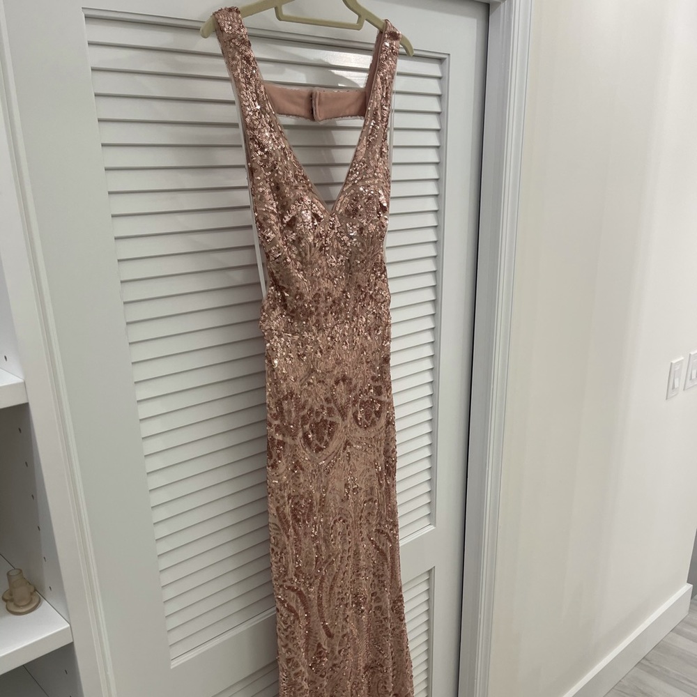 Aqua dresses gown